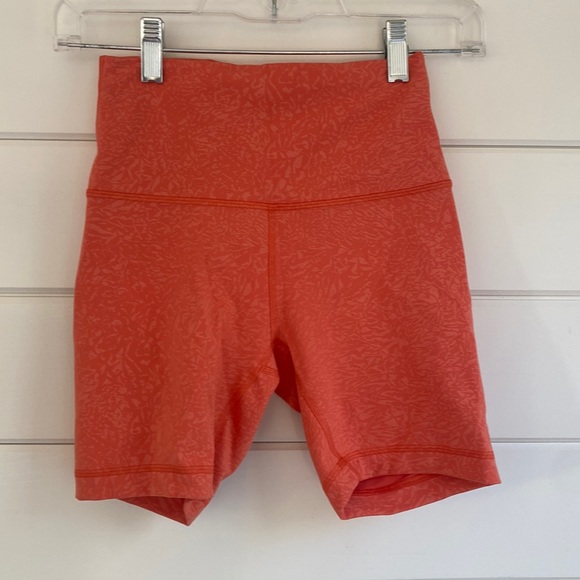 lululemon athletica Pants - Lululemon |  Wunder Train High-Rise Short 6" | Crunch Warm Coral Color